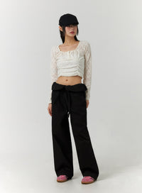 solid-detail-waist-straight-pants-cf406