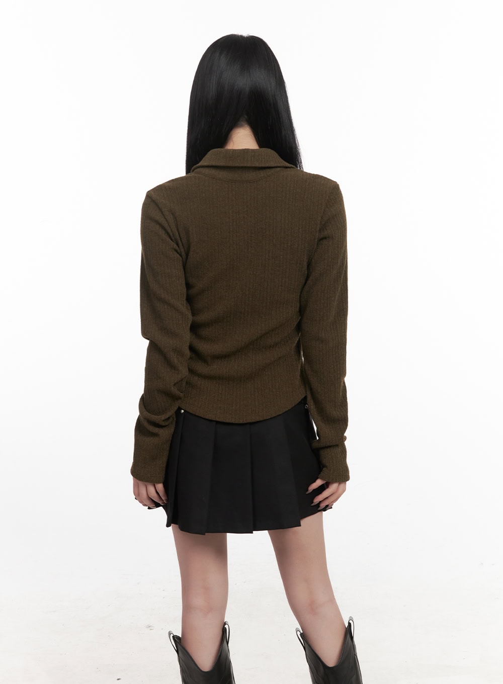 Collared Button-Up Sweater CJ517