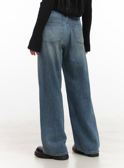 Christine Washed Wide-Leg Jeans CJ517