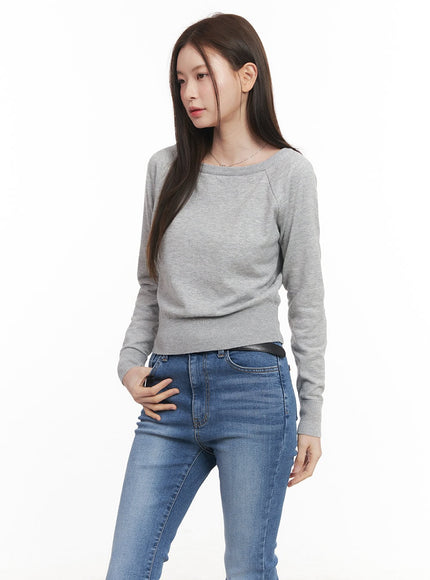 Essential Boat-Neck Sweatshirt CM511