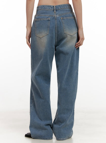 Camila Washed Wide-Leg Jeans ON422