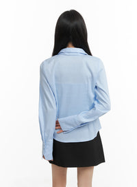 collared-buttoned-blouse-with-tie-cm427