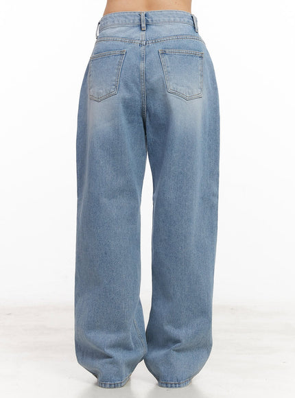 Kyli Washed Wide-Leg Jeans CM512