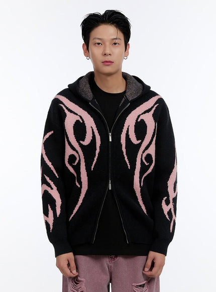 mens-oversize-double-zipper-hoodie-io428