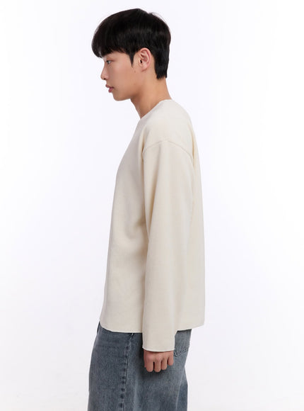 Men's Oversized V-Neck Sweater IM512