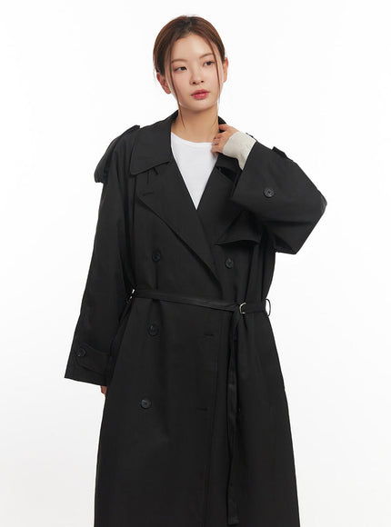 Chic Buckle Trench Coat IM513