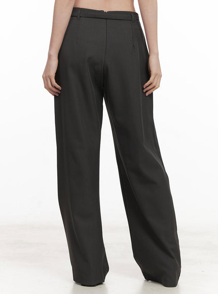 Buckle-Up Wide-Fit Slacks Pants CM511