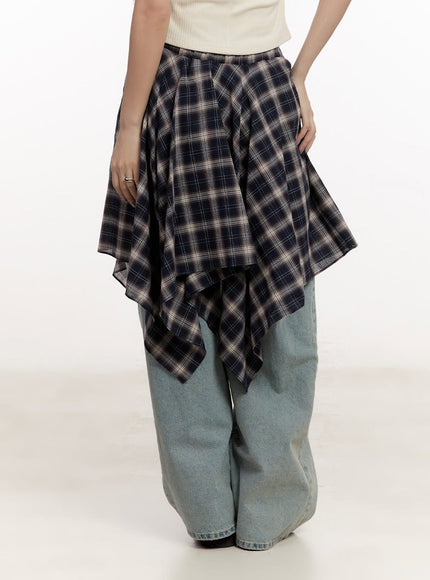 checkered-layering-handkerchief-midi-skirt-cm510