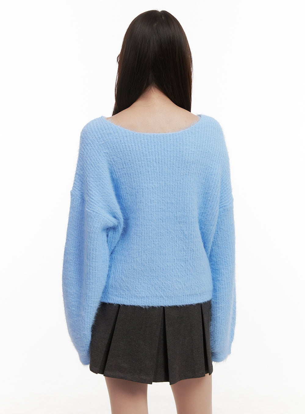 Cozy Boat-Neck Oversized Sweater IJ510