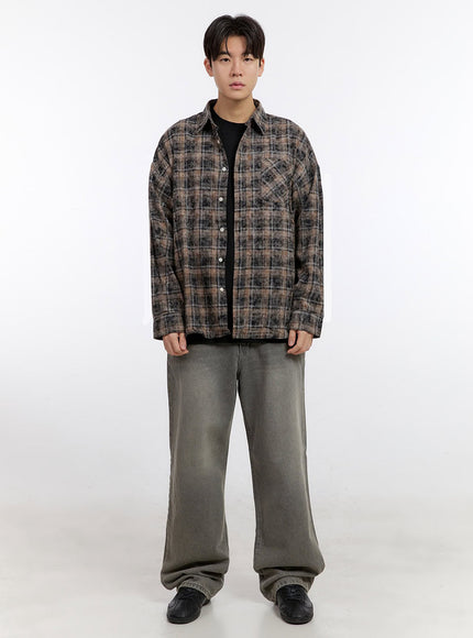 Men's Long-Sleeve Flannel Shirt IF528