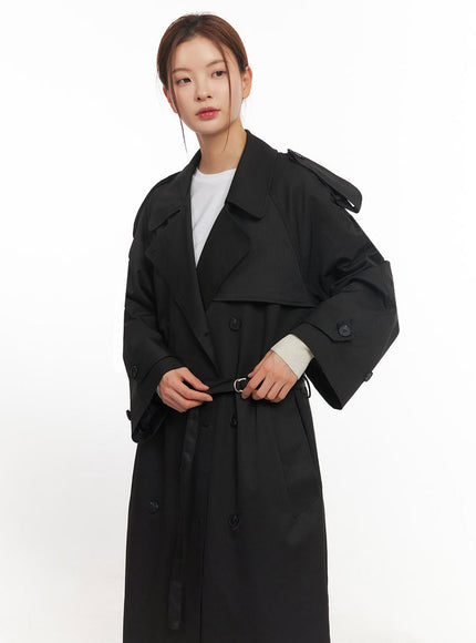 Chic Buckle Trench Coat IM513