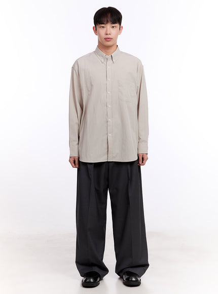 Men's Balloon-Fit Pintuck Trousers IM512