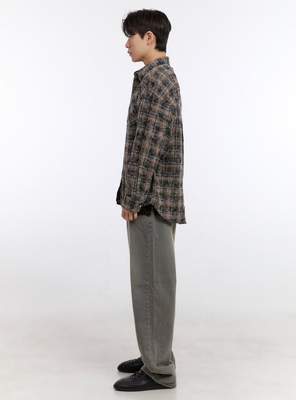 Men's Long-Sleeve Flannel Shirt IF528