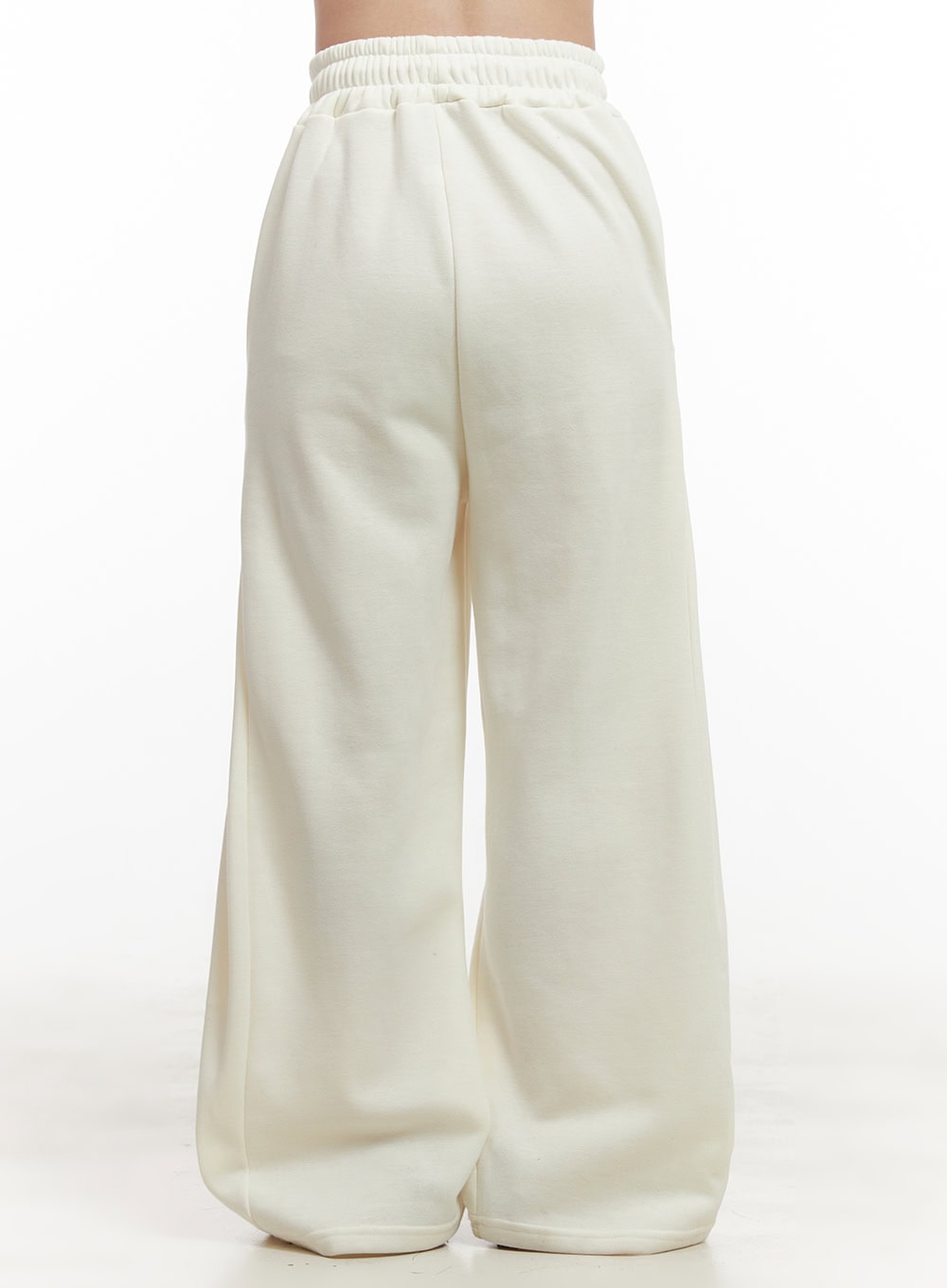 Cozy Pintuck Buttoned Wide-Leg Sweatpants IJ510