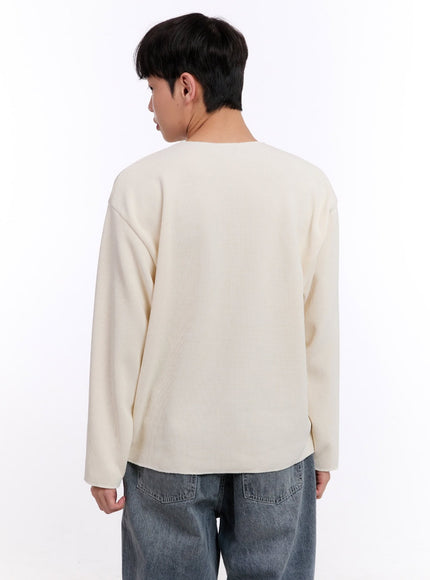 Men's Oversized V-Neck Sweater IM512