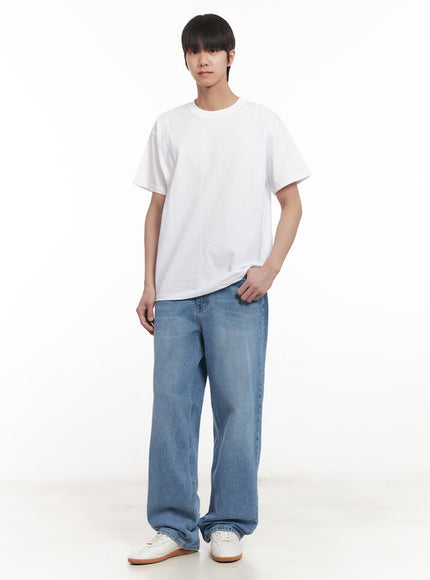 Men's Washed Relaxed-Fit Jeans IM519