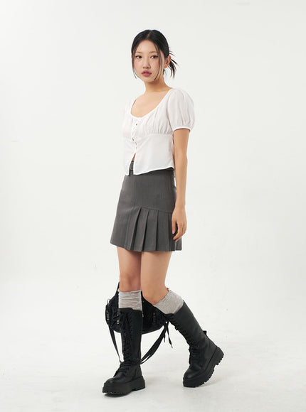 Mini Skirt With Belt CA325