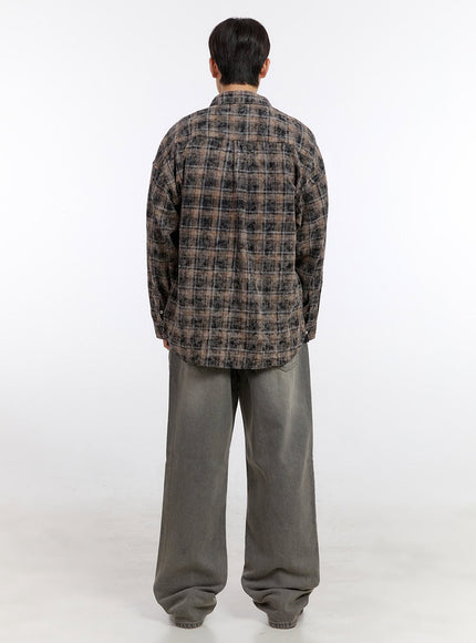 Men's Long-Sleeve Flannel Shirt IF528