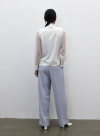 mesh-sleeve-blouse-iy326