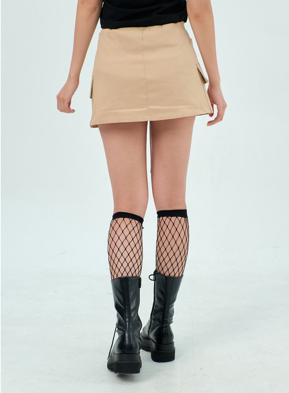 Drawstring Mini Skirt BU308