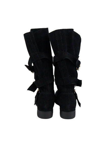 buckled-faux-leather-boots-cn426