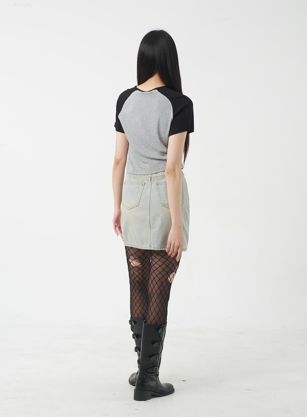 Light Denim Mini Skirt BY309