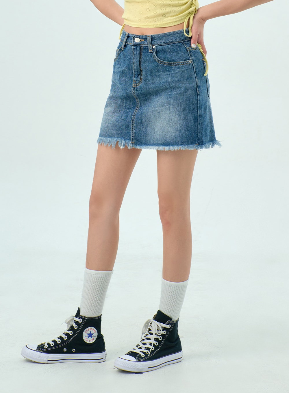 Denim Mini Skirt BY317