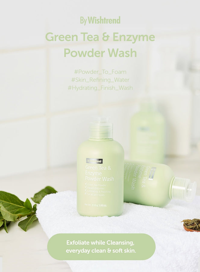 Green Tea & Enzyme Powder Wash (110g)