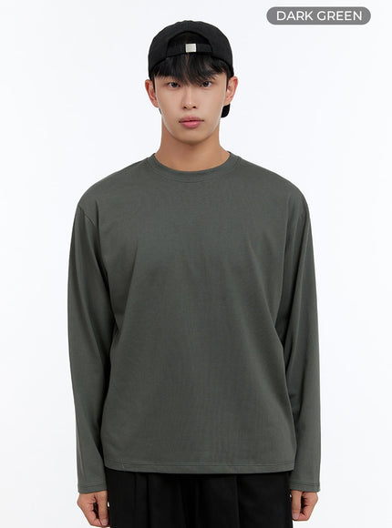 mens-basic-cotton-long-sleeve-t-shirt-dark-green-is412