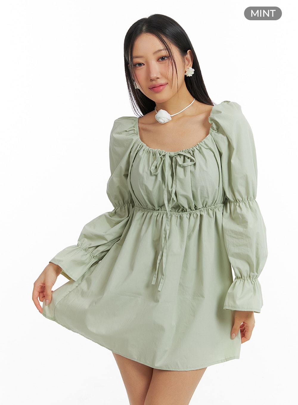 puff-sleeve-a-line-mini-dress-im404
