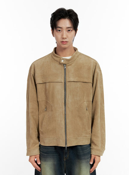 mens-solid-suede-zip-up-jacket-in411