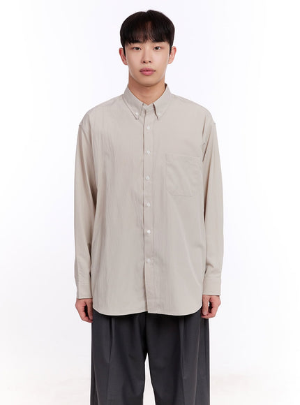 Men's Collared Long Sleeve Shirt IM512