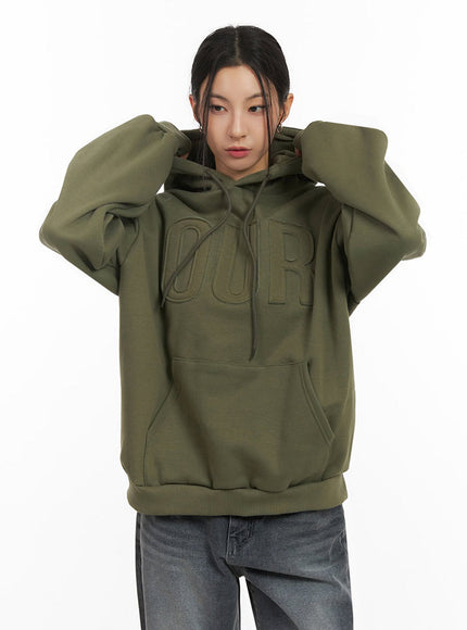 Oversized Embroidered Hoodie IJ503