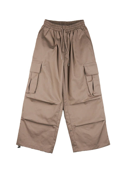 Men's Pintuck Wide-Leg Cargo Pants IF517