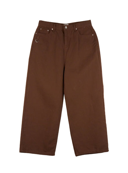 Men's Comfortable Wide-Fit Solid Color Pants IJ517