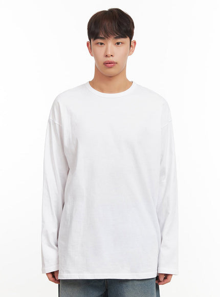 Men's Essential Oversized Long-Sleeve T-Shirt IF517