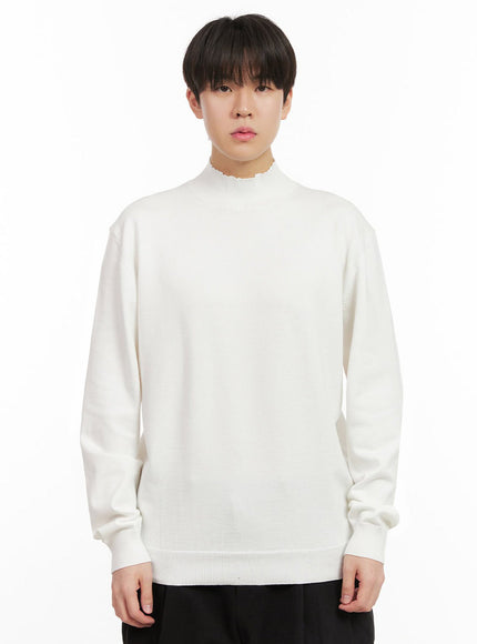 Men's Mock Neck Sweater IJ517