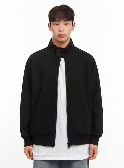 Men's Button-Neck Zip-Up Jacket IF517