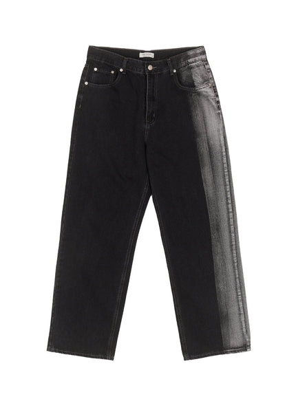 mens-washed-two-tone-straight-leg-jeans-black-im519