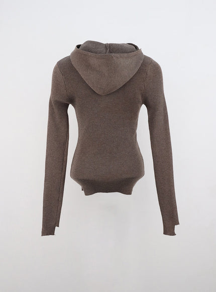 slim-fit-knit-hoodie-top-in330