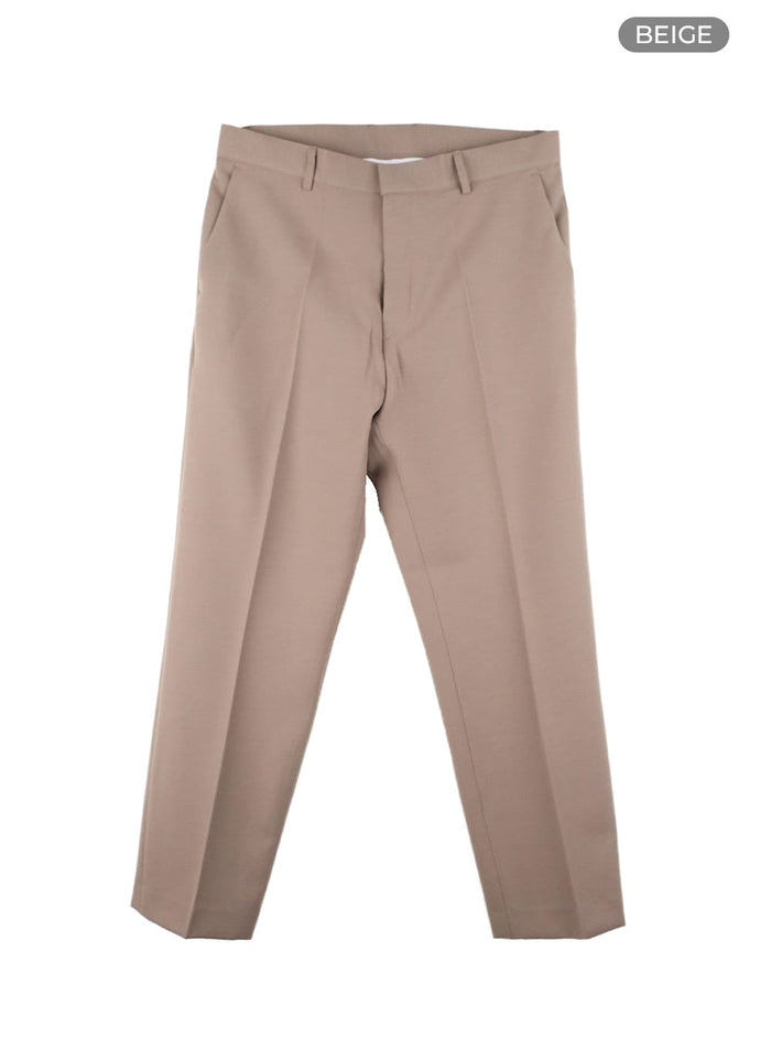 mens-cropped-tailored-pants-ia402 / Beige