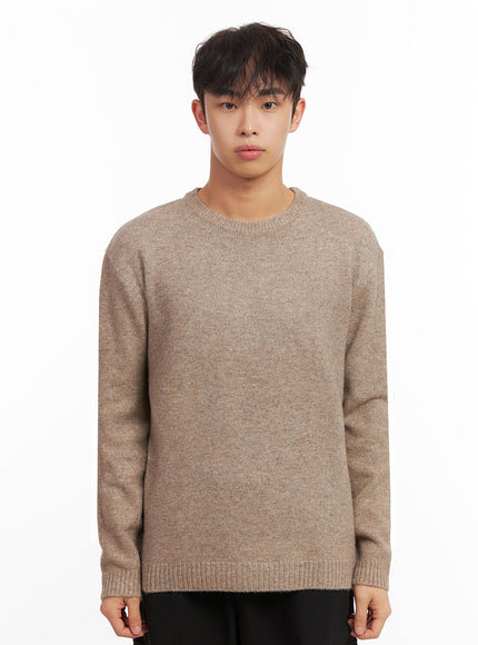 mens-knitted-long-sleeve-sweater-id427 / Beige