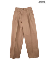 mens-wide-fit-cotton-trousers-ia401 / Beige