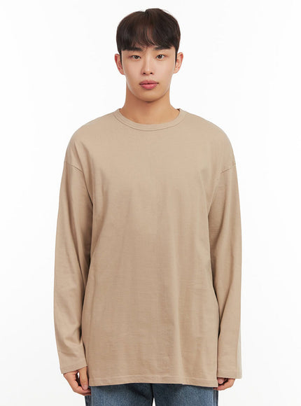 Men's Essential Oversized Long-Sleeve T-Shirt IF517