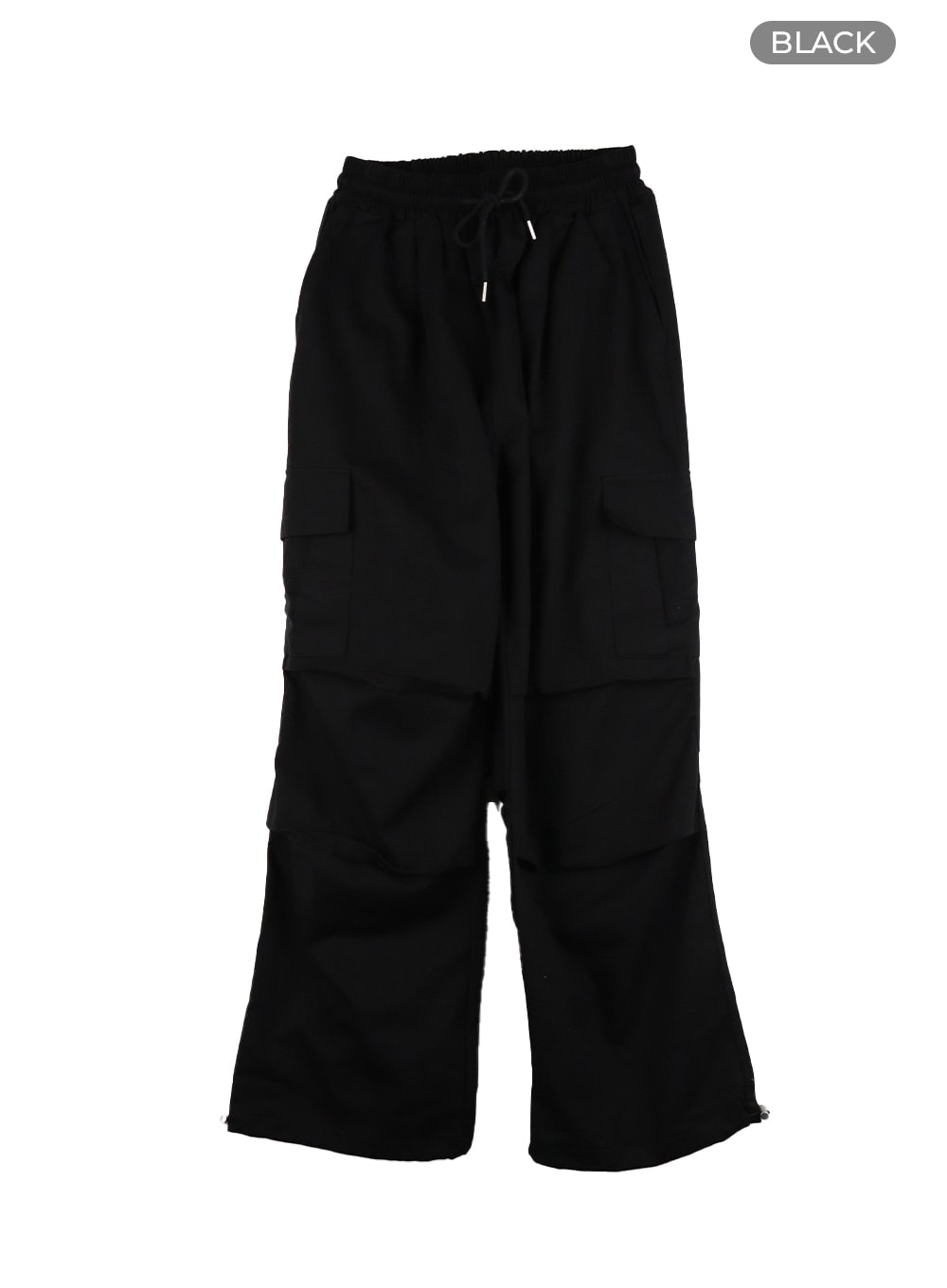 mens-wide-fit-cargo-pants-ia402 / Black