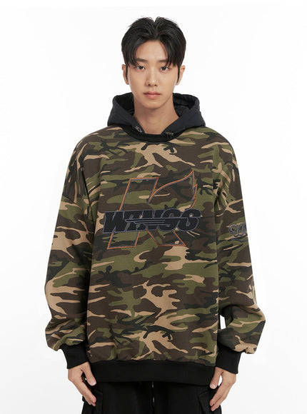 mens-cotton-padded-graphic-hoodie-id413 / Camouflage