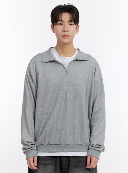 Men's Essential Half-Zip Sweatshirt IF528