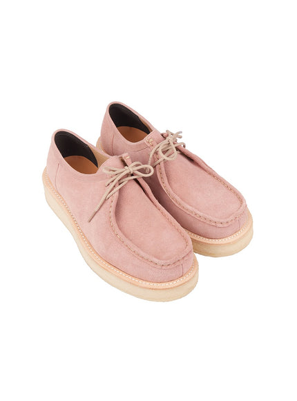 mens-suede-lace-up-loafers-im514 / Pink