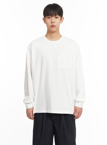 mens-essential-pocket-sweatshirt-im514 / White