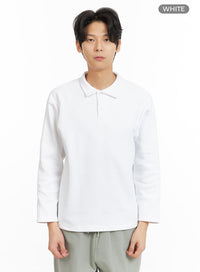 mens-long-sleeve-polo-shirt-ia402 / White